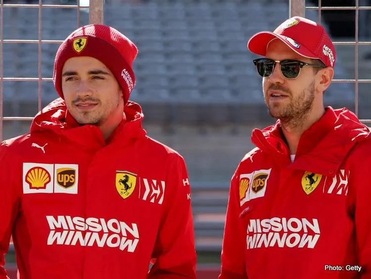 vettel leclerc ferrari