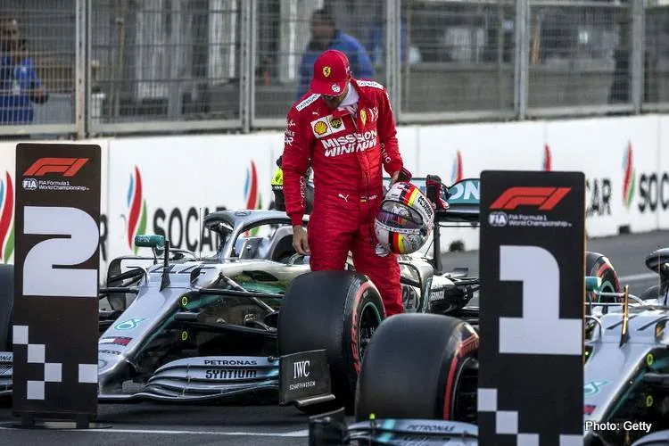 vettel mercedes ferrari baku 2019 photo