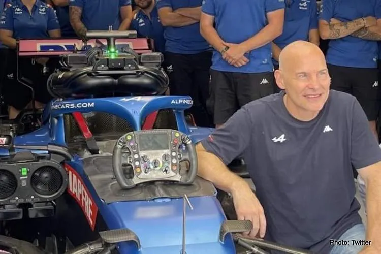 villeneuve alpine monza test 2022