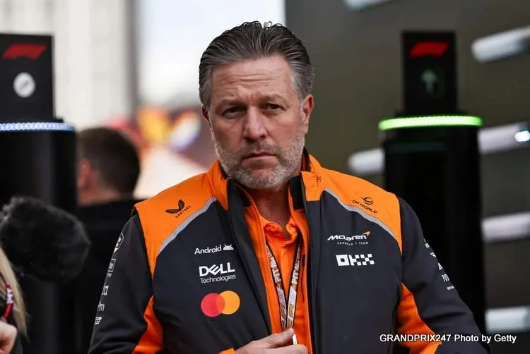 brown f1 paddock 2025