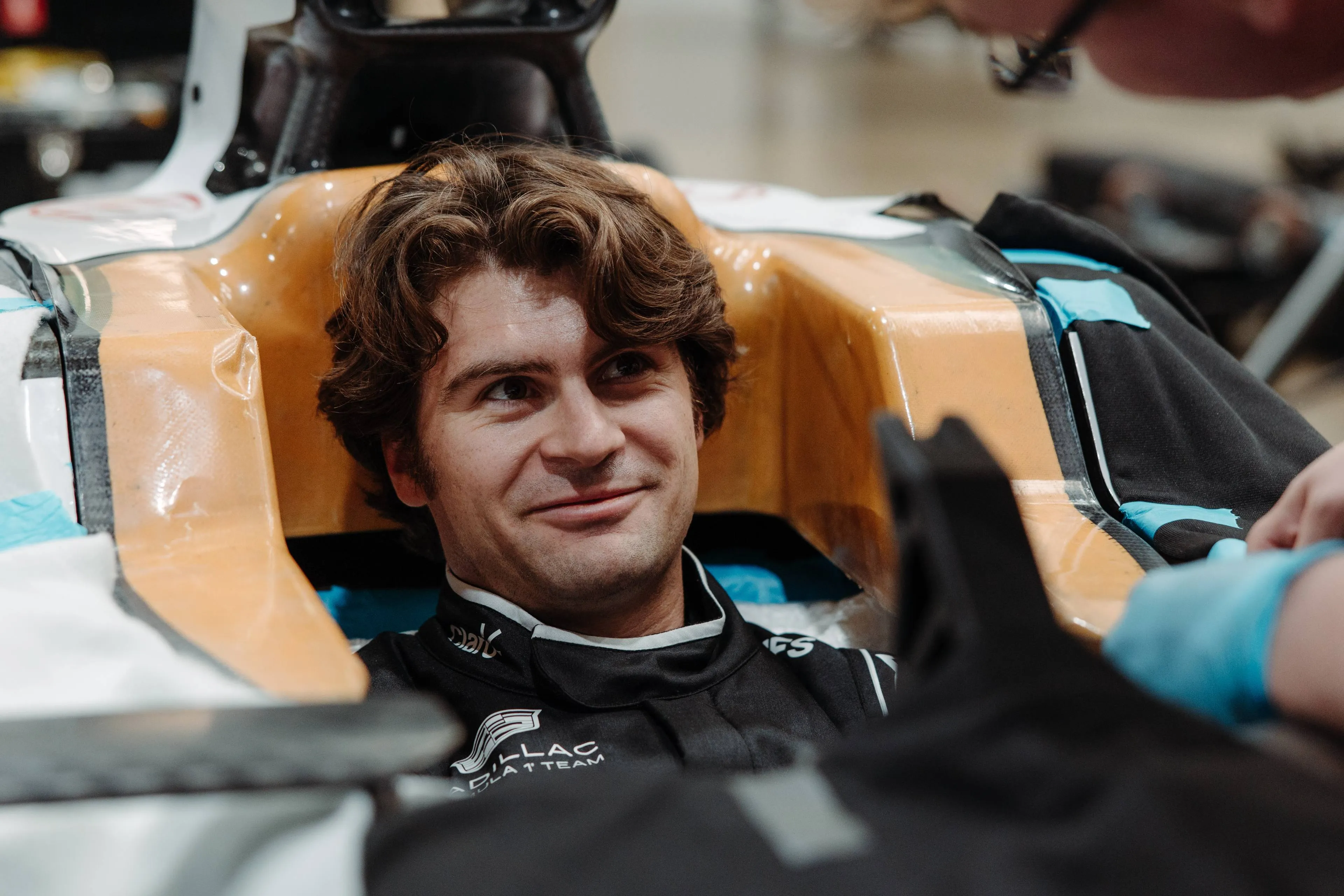 colton herta cadillac seat fitting F1 miami