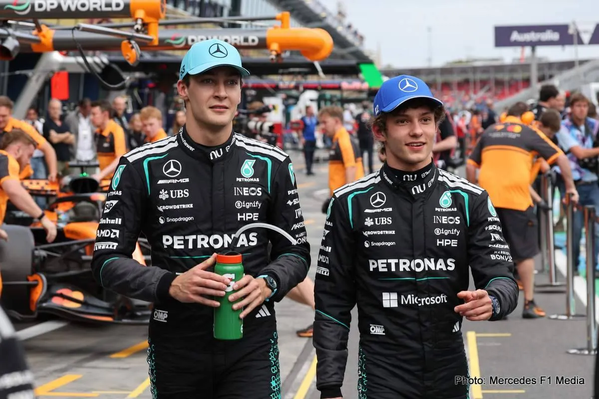 George Russell not thinking about Kimi Antonelli or Formula 1 Championship