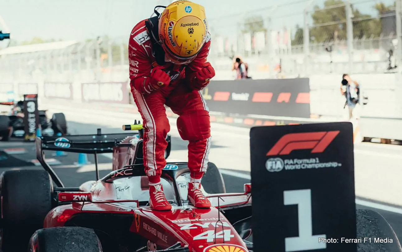 hamilton ferrari barcelona austria
