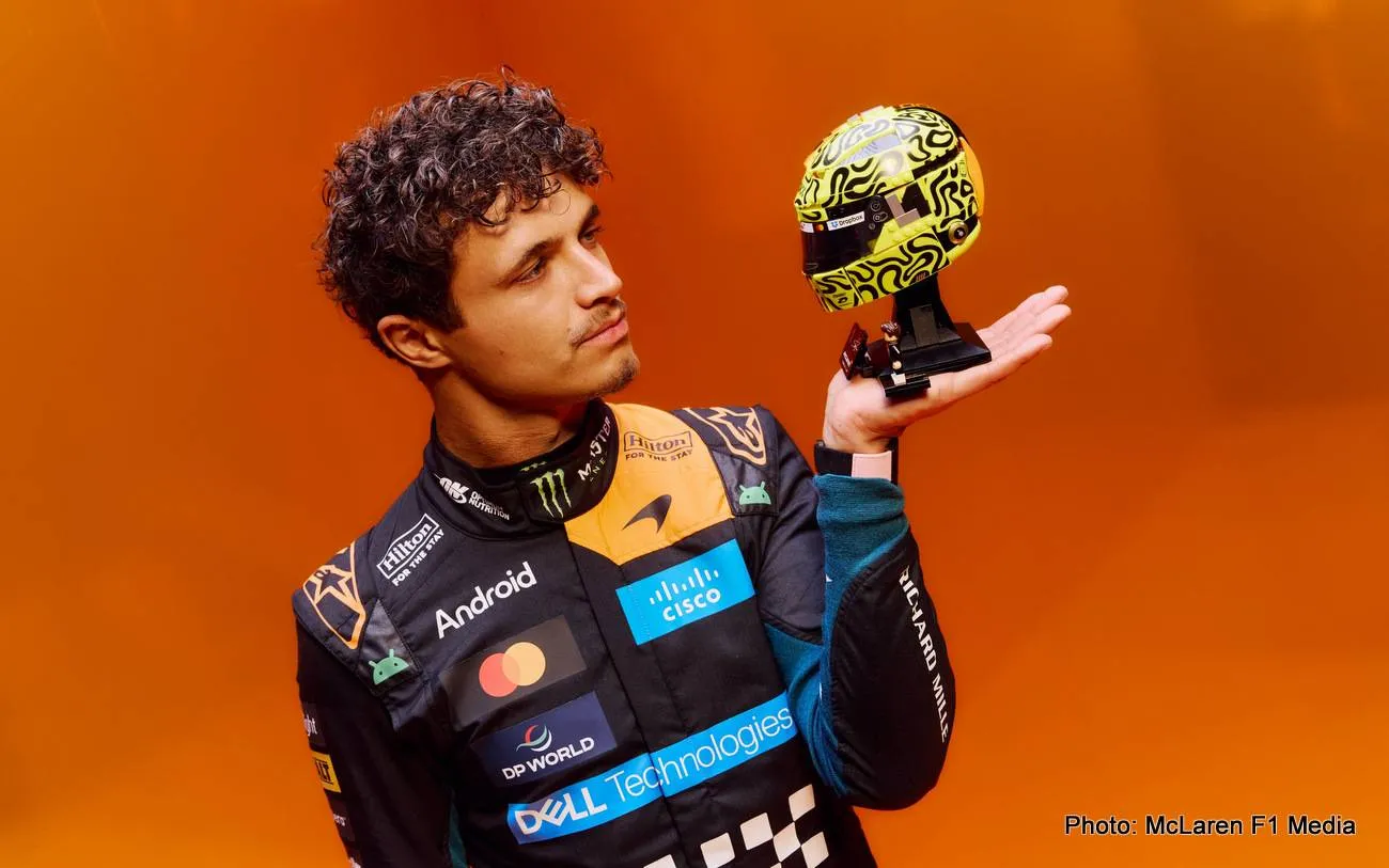 lando norris helmet lego f1 mclaren monaco