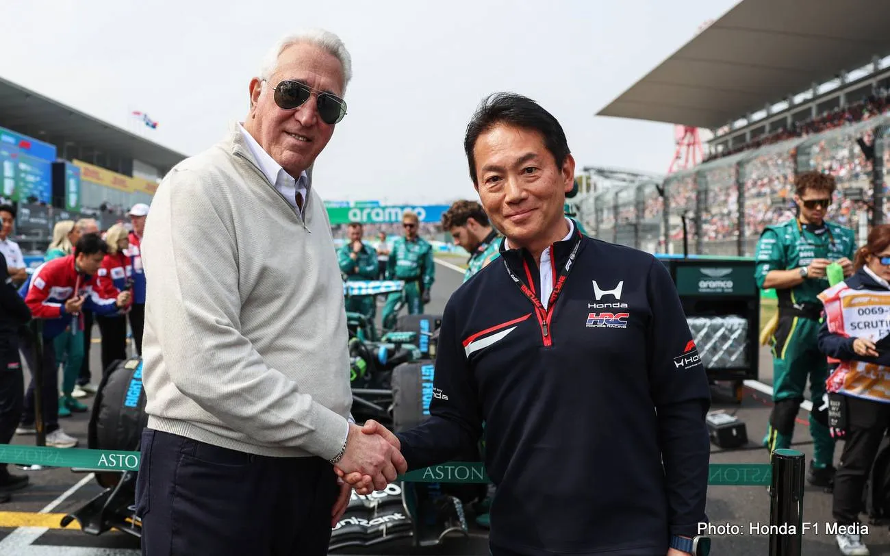 Lawrence Stroll and Koji Watanabe, Japanese Grand Prix, Sunday