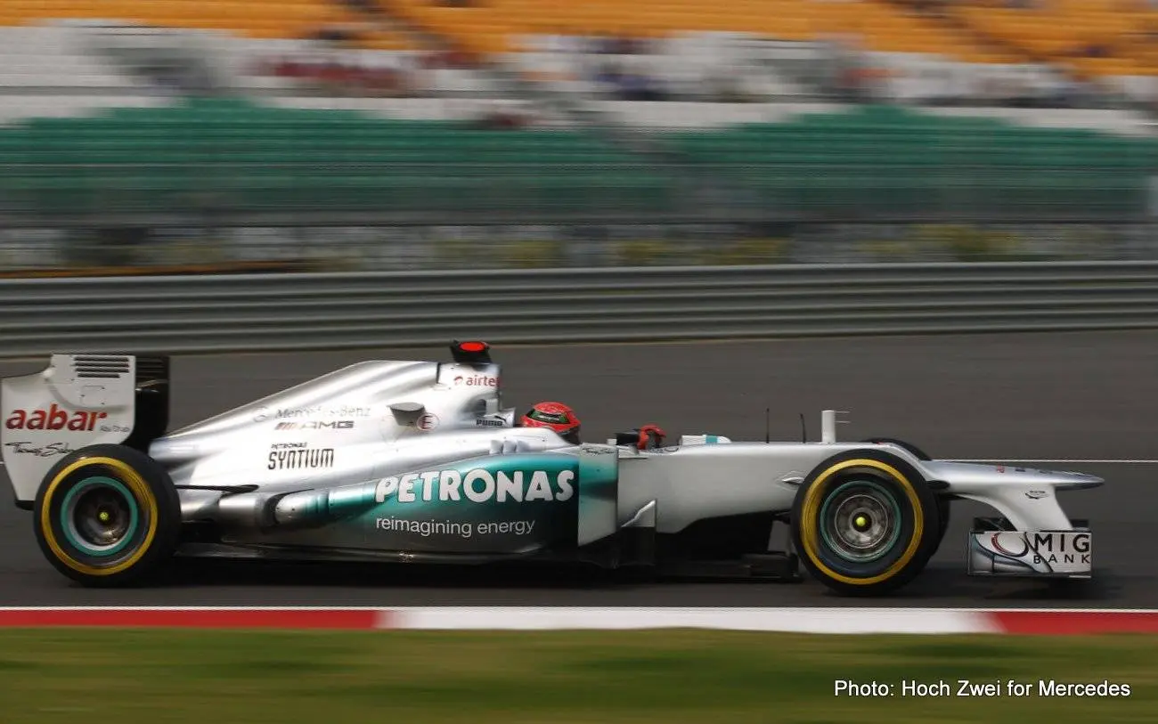 Motorsports: FIA Formula One World Championship 2012, Grand Prix of India,  #7 Michael Schumacher (GER, Mercedes AMG Petronas F1 Team),    *** Local Caption *** +++ www.hoch-zwei.net +++ copyright: HOCH ZWEI +++