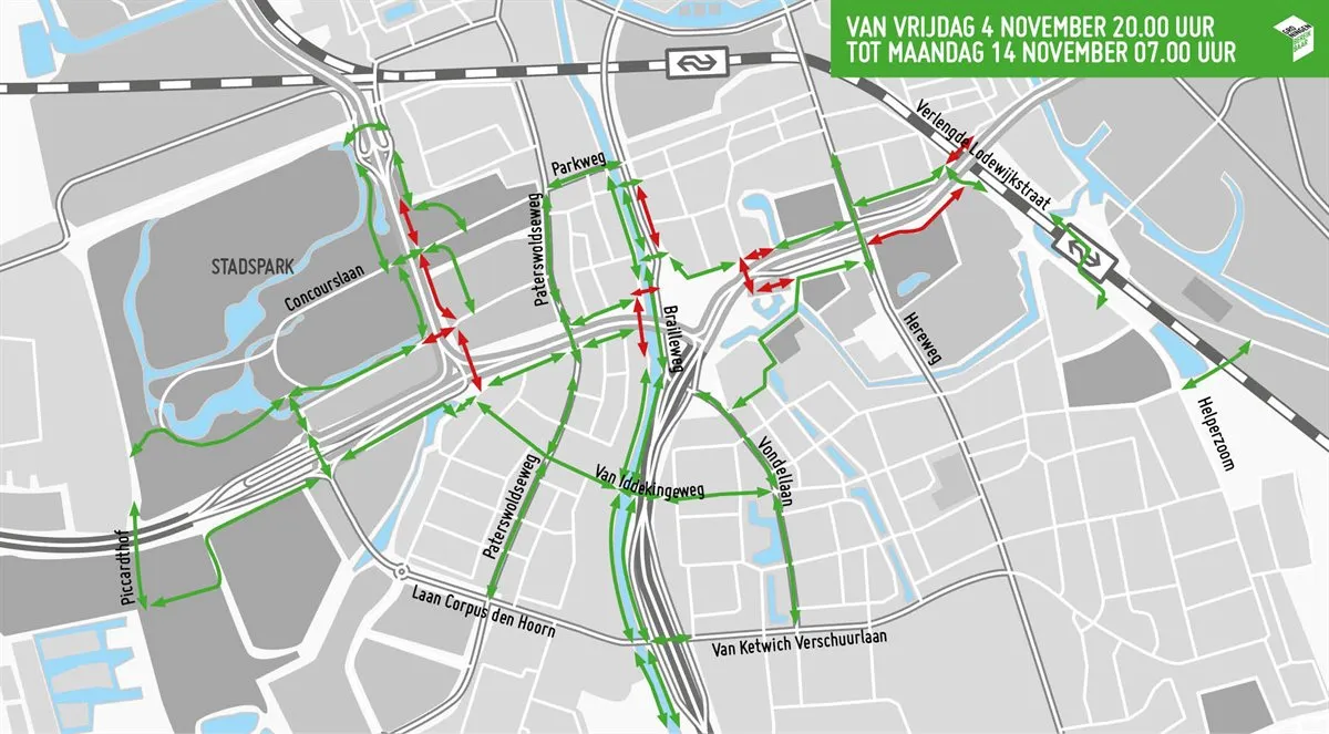 20221104 fietskaart najaar 2022 4 nov 14 nov groningen bereikbaar