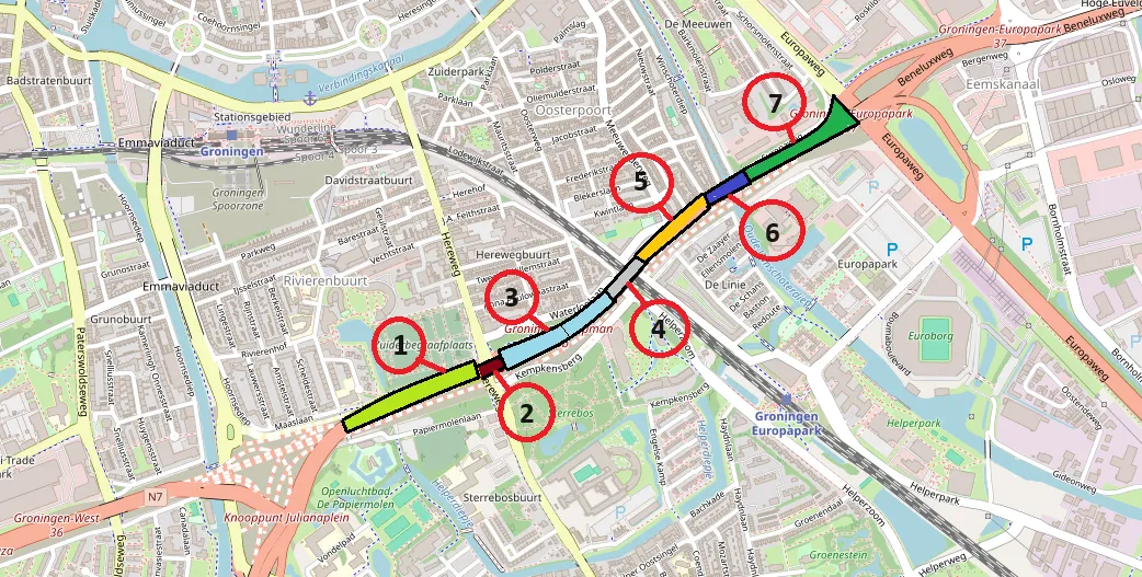 20240425 sloop ringweg in 7 vakken