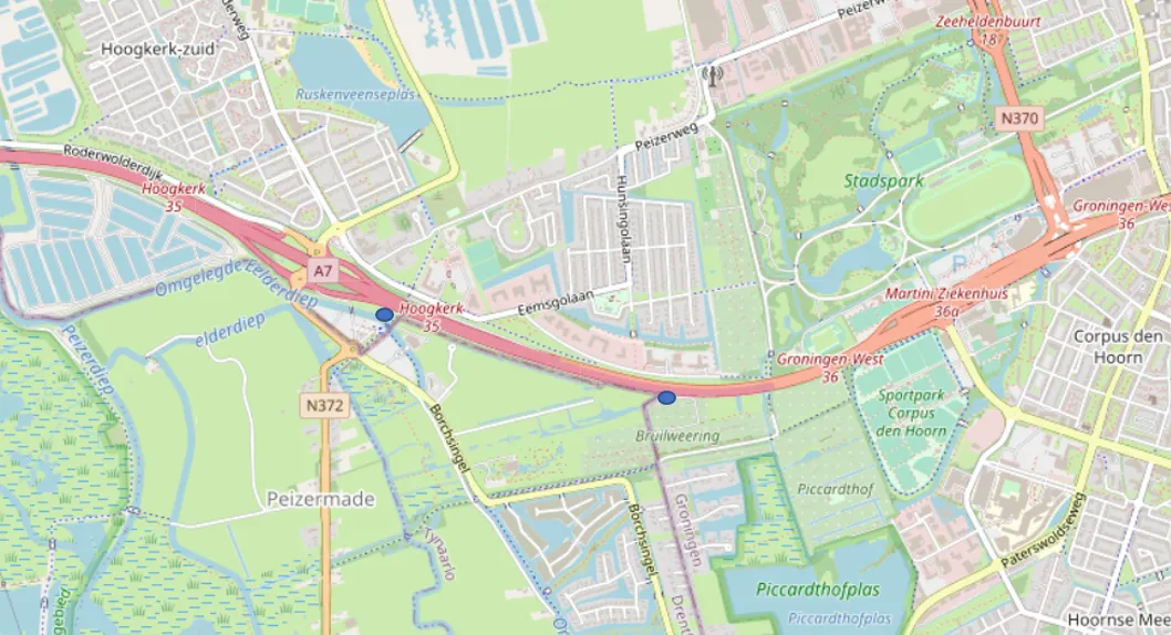 plaats werkzaamheden a7 aanpak ring zuid