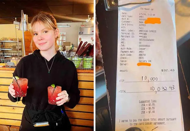 Klant laat een fooi van €10.000,- achter in restaurant, de reden waarom is hartverscheurend