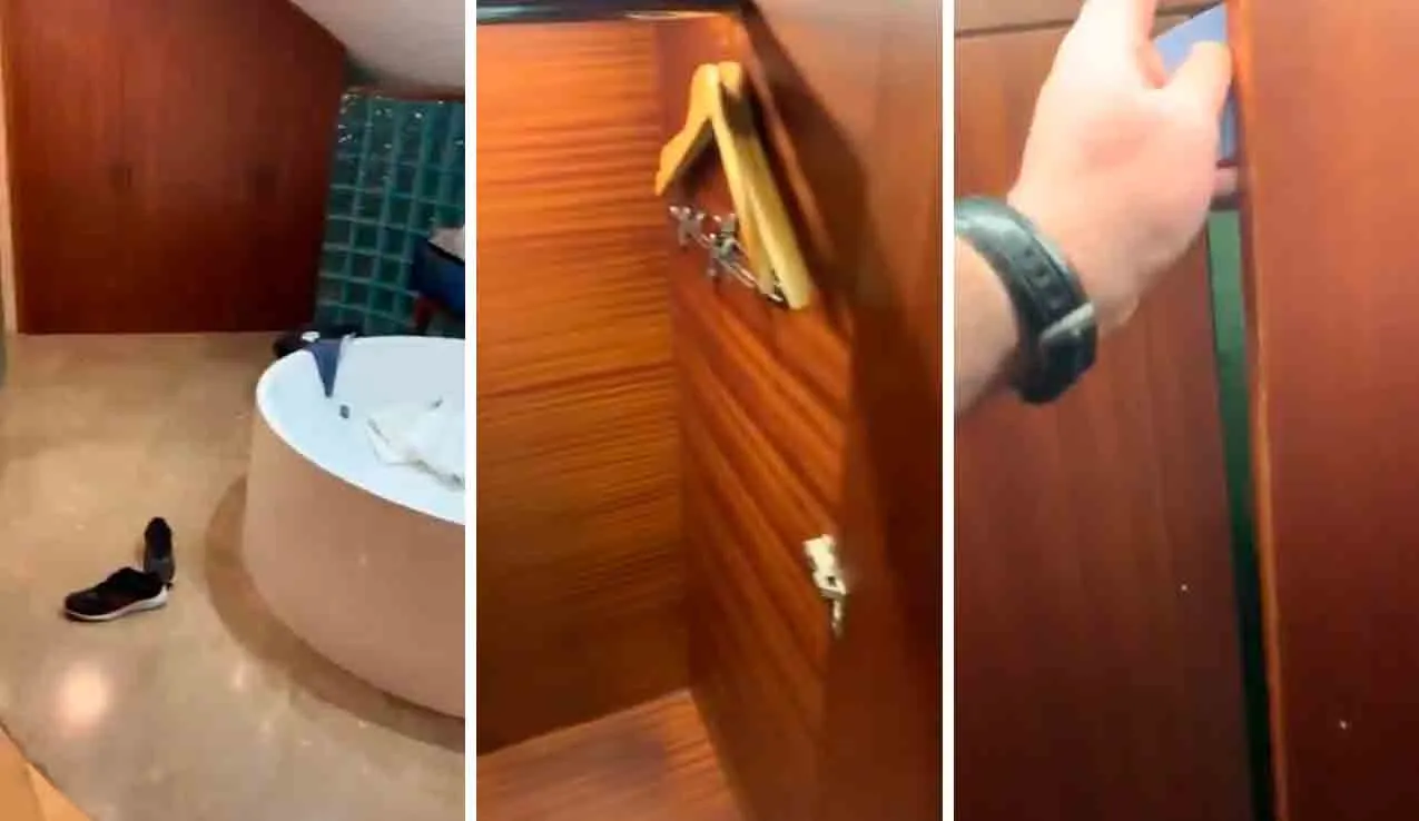 Video: Toerist ontdekt mysterieuze doorgang in een hotelkledingkast, wat hij dan ontdekt zal je verbazen