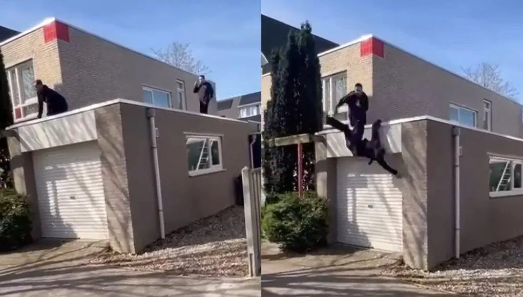 VIDEO: Klant wil niet betalen en lost probleem ‘op’ door dakdekker van dak te gooien