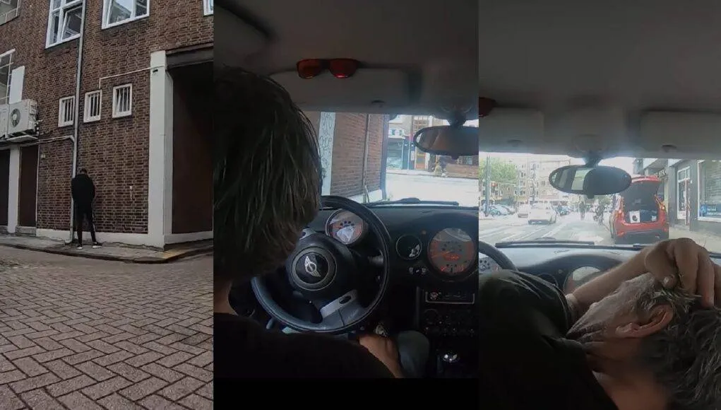 VIDEO: Meneer spreekt kansloos ventje aan op wildplassen en krijgt vervolgens klappen