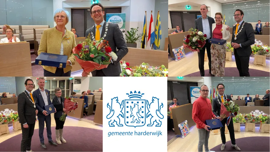 Koninklijke Onderscheiding voor vier vertrekkende gemeenteraadsleden