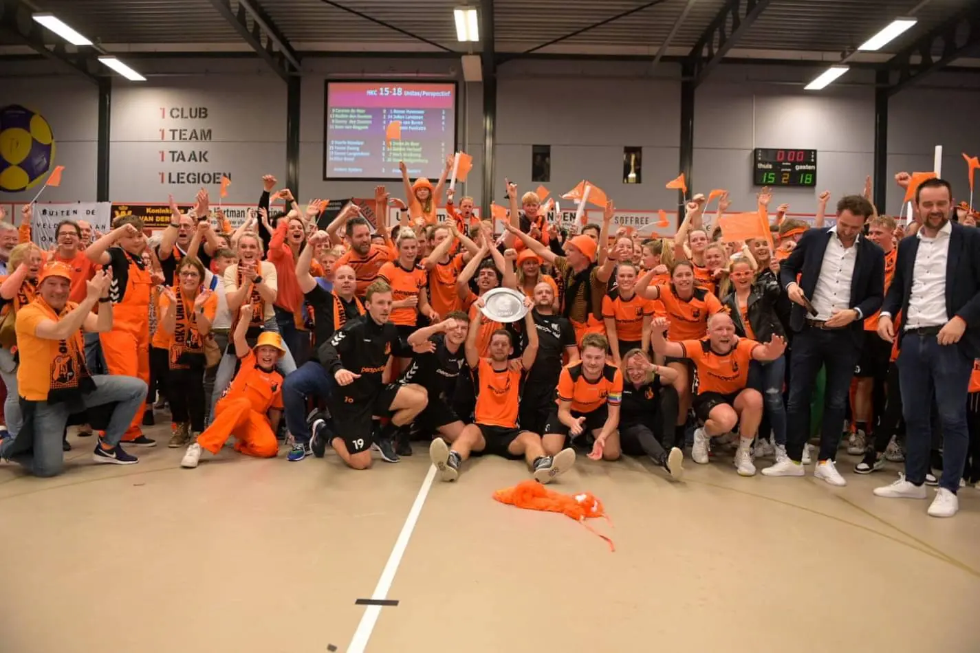 Unitas is naar de hoogste divisie in de zaalkorfbalcompetitie
