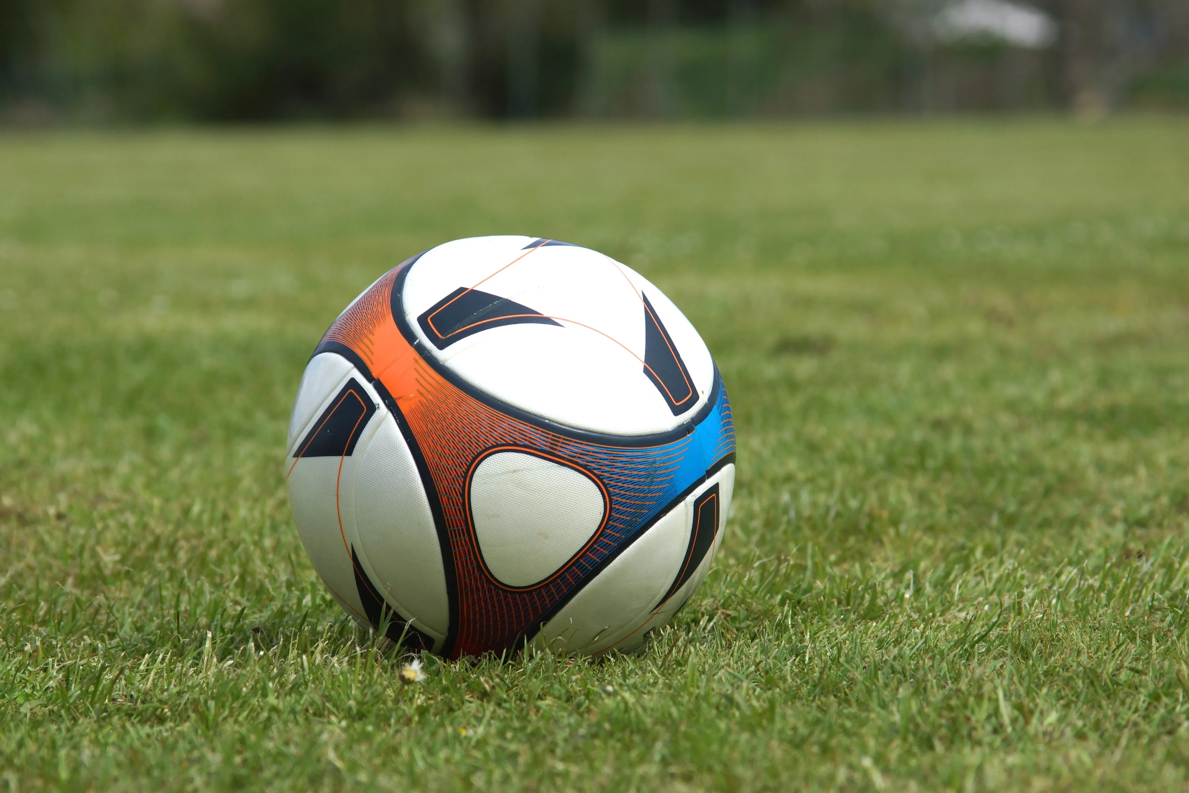 voetbal overzicht gras veld