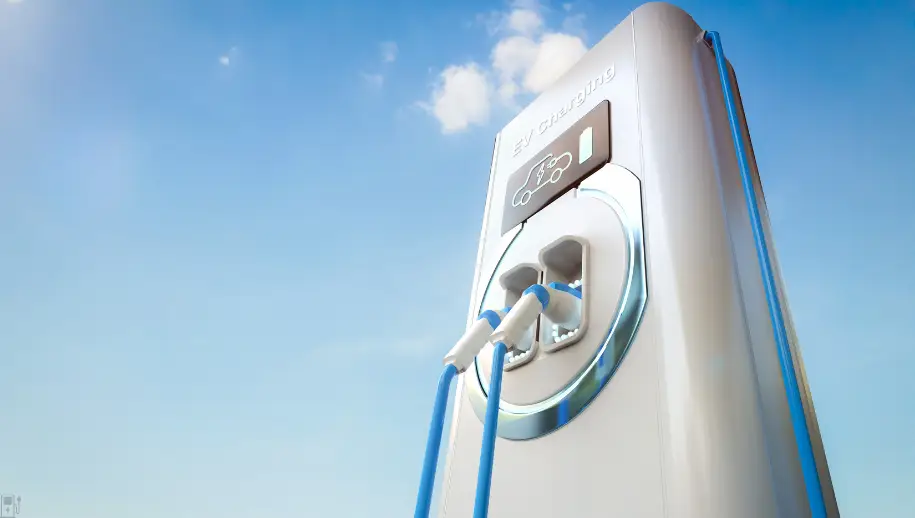 Laadpaal met kabel voor een elektrische auto