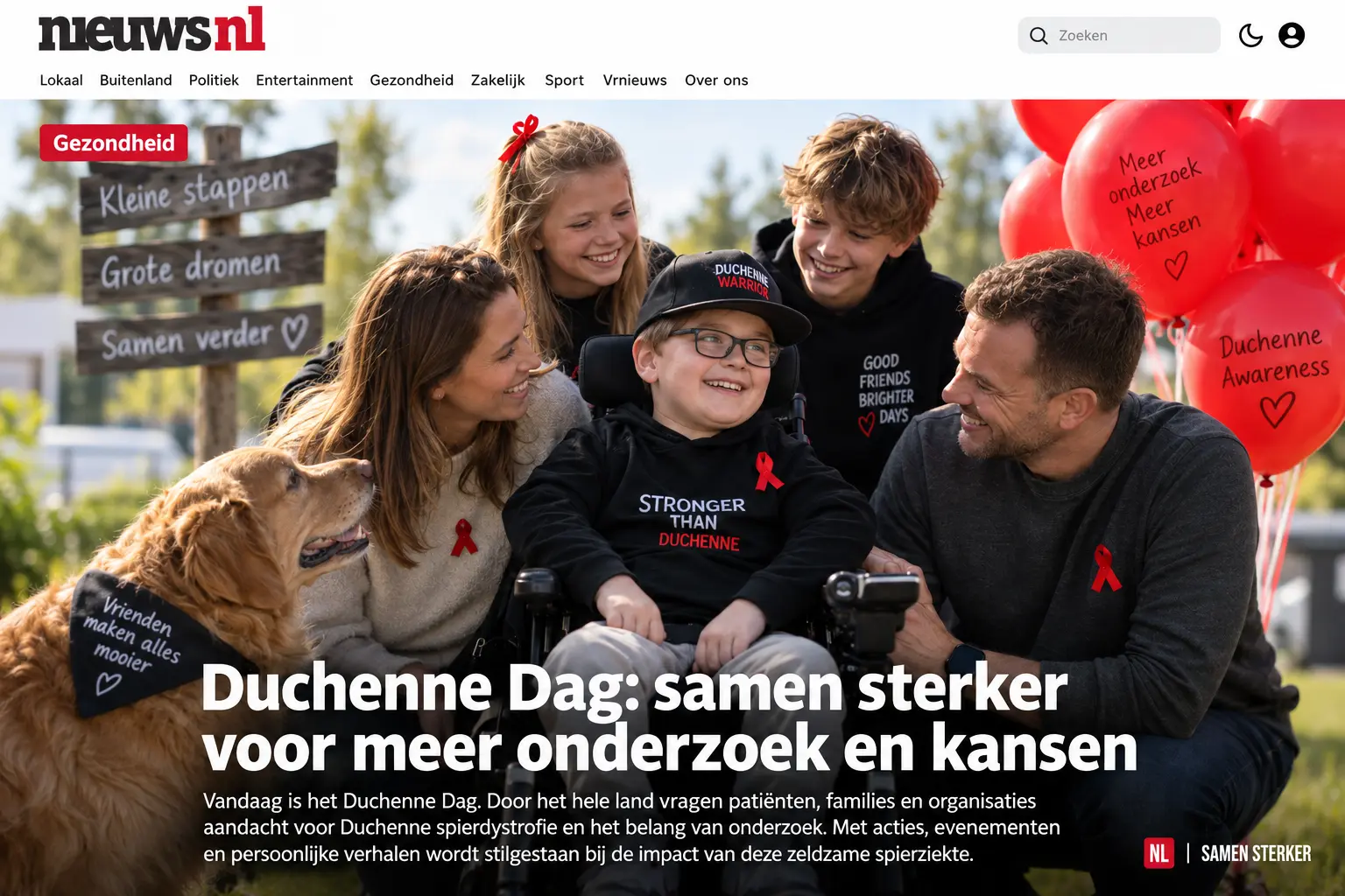 duchenne dag ter illustratie