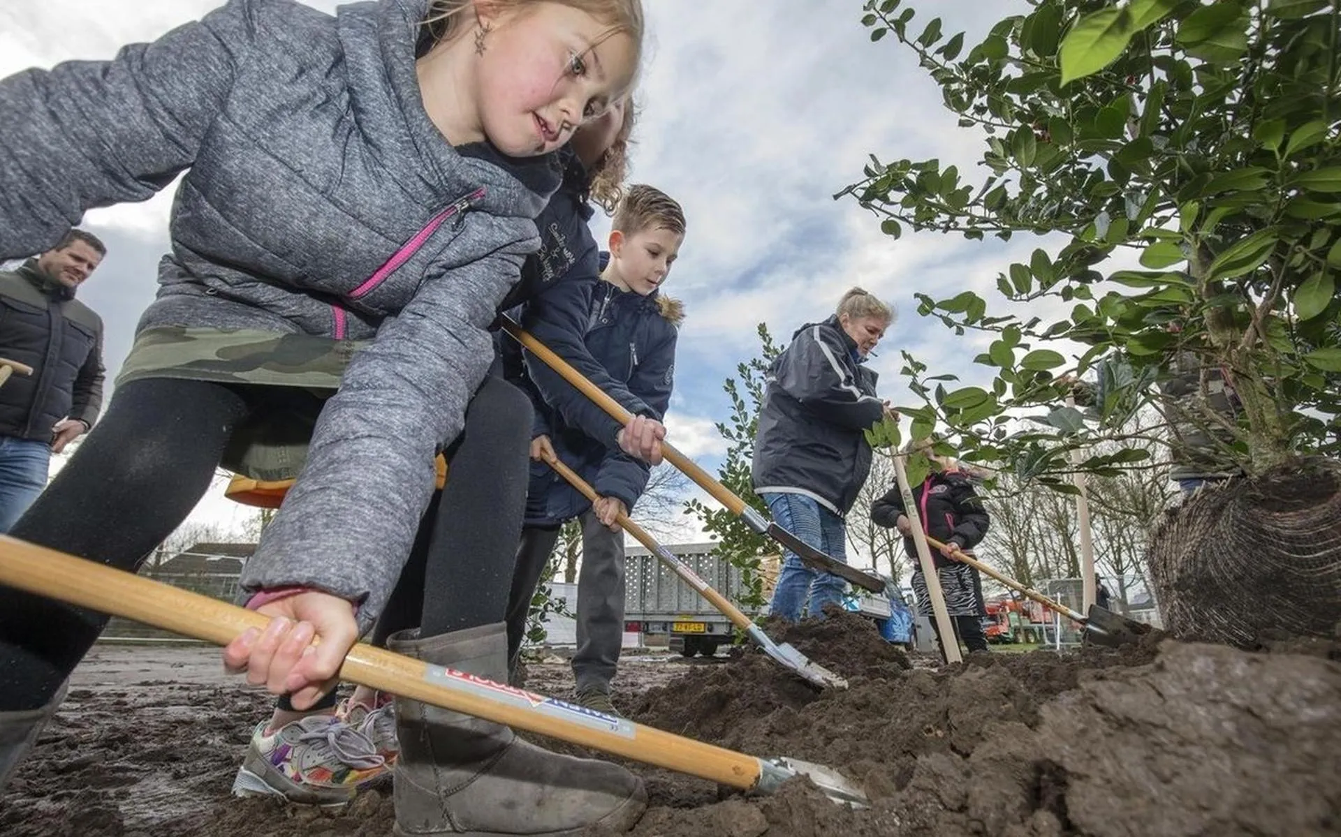 kinderen - bomenplanten