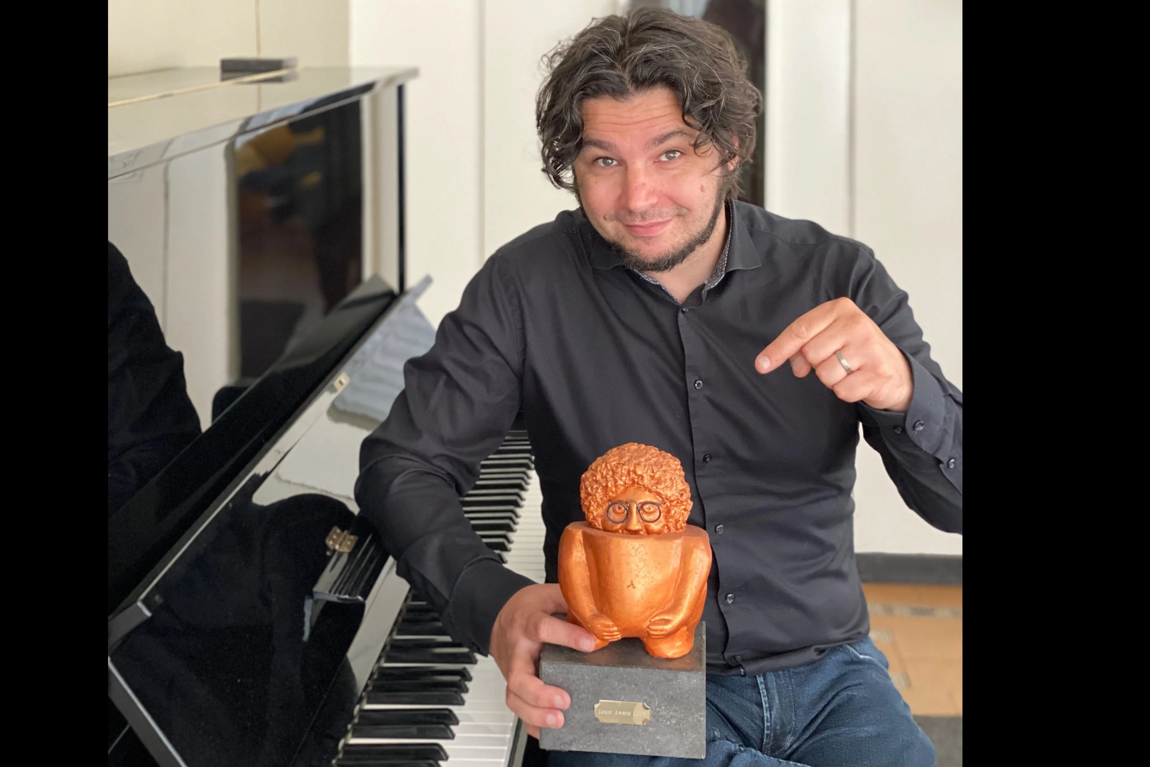 the pianoman ivo rosbeek en zijn lexor award