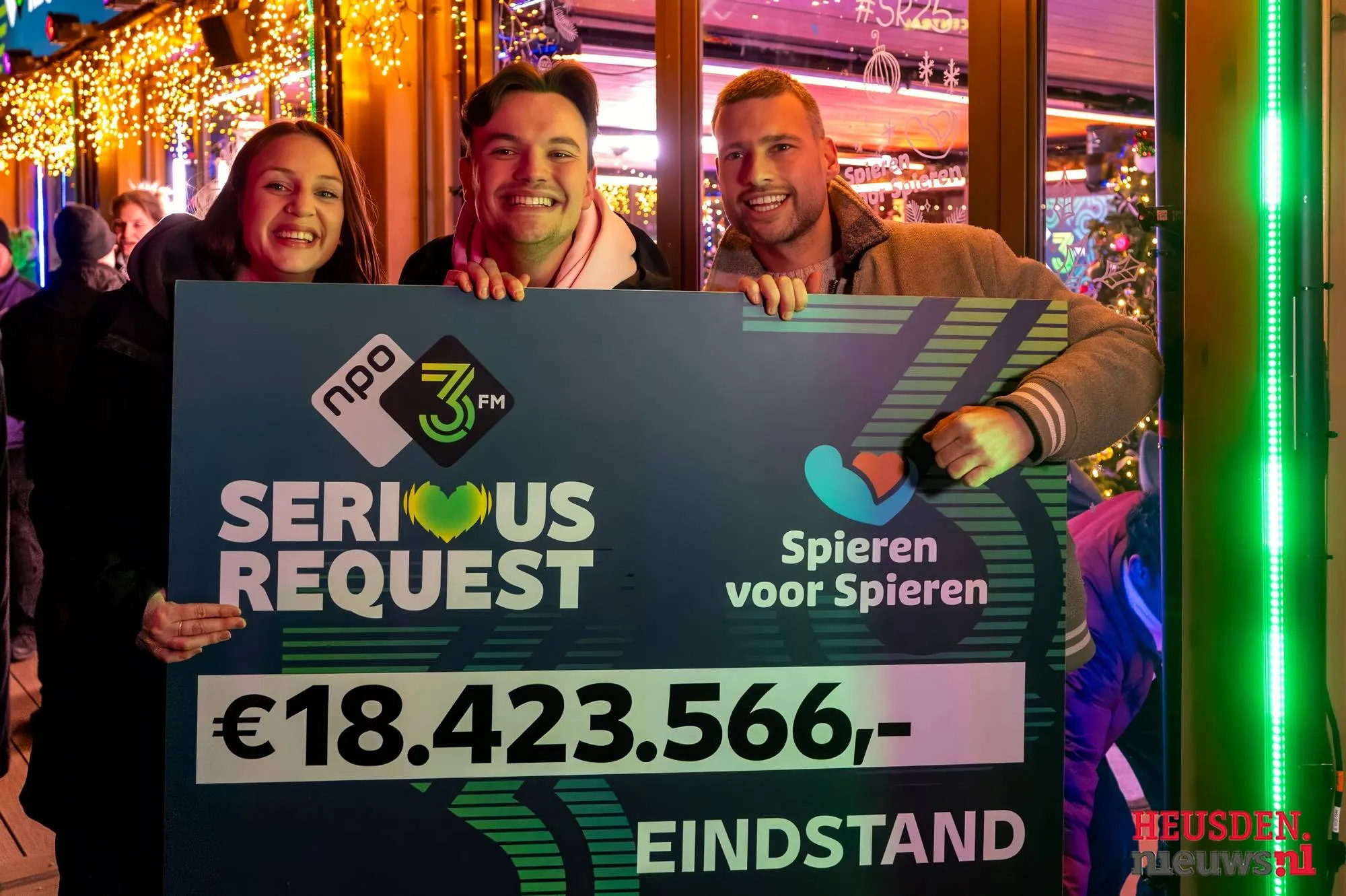 Recordeditie 3FM Serious Request 2025: Meer dan €18,4 miljoen opgehaald voor Spieren voor Spieren