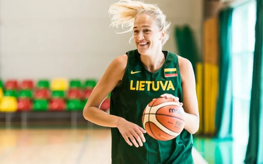 lietuvos moteru krepsinio rinktines treniruote foto linas zemgulis 81995555