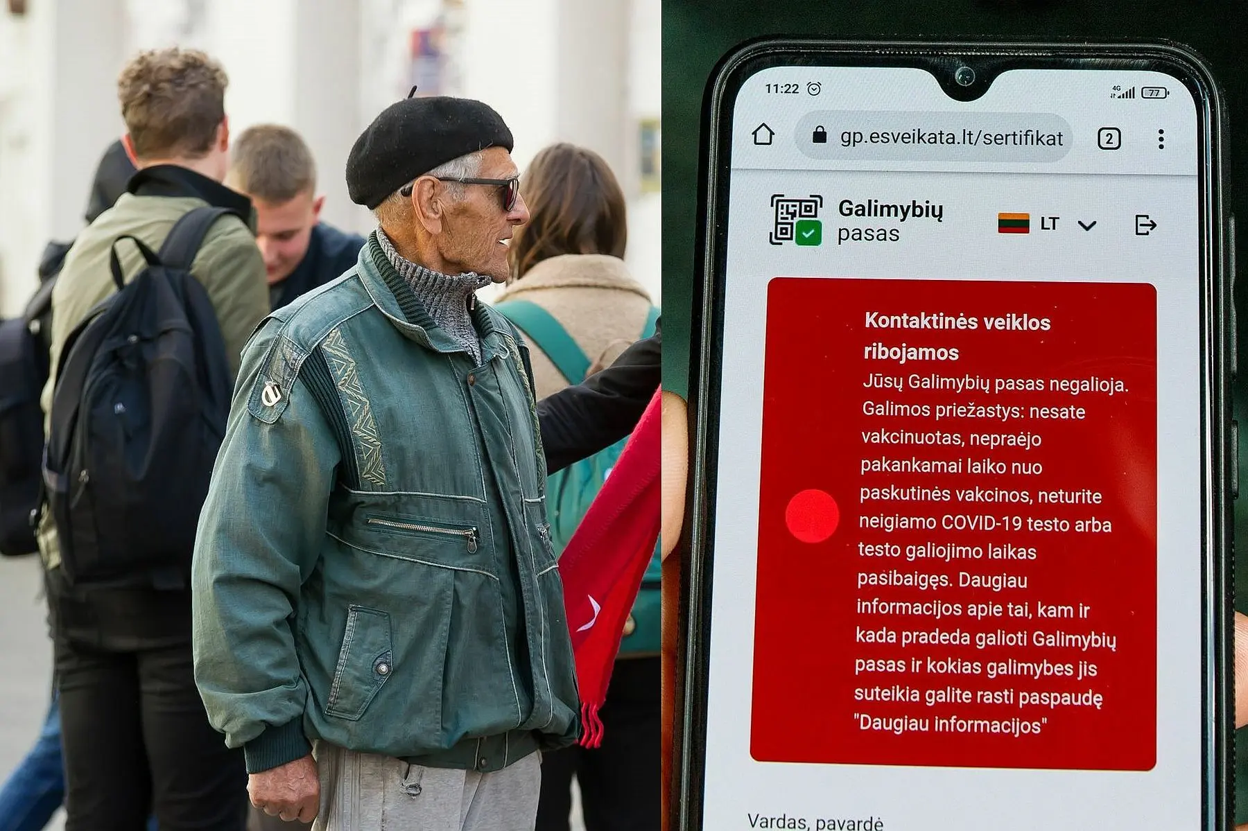 senjoras galimybiu pasas