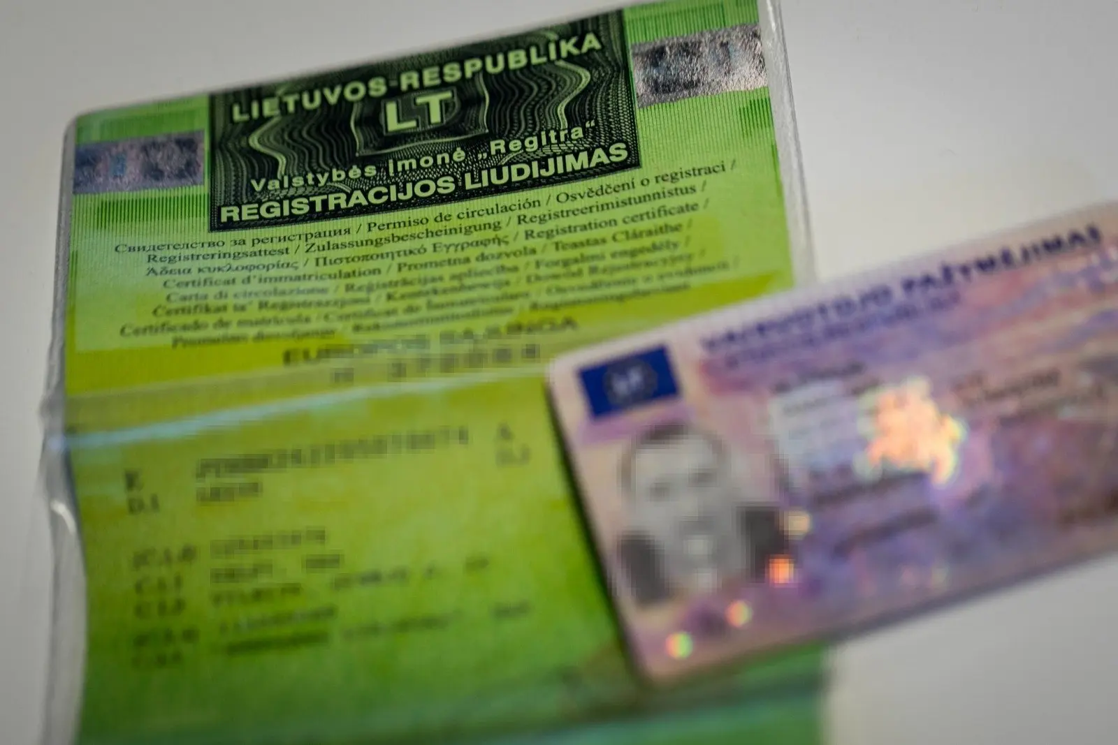 vairuotojo ir automobilio dokumentai 78293547