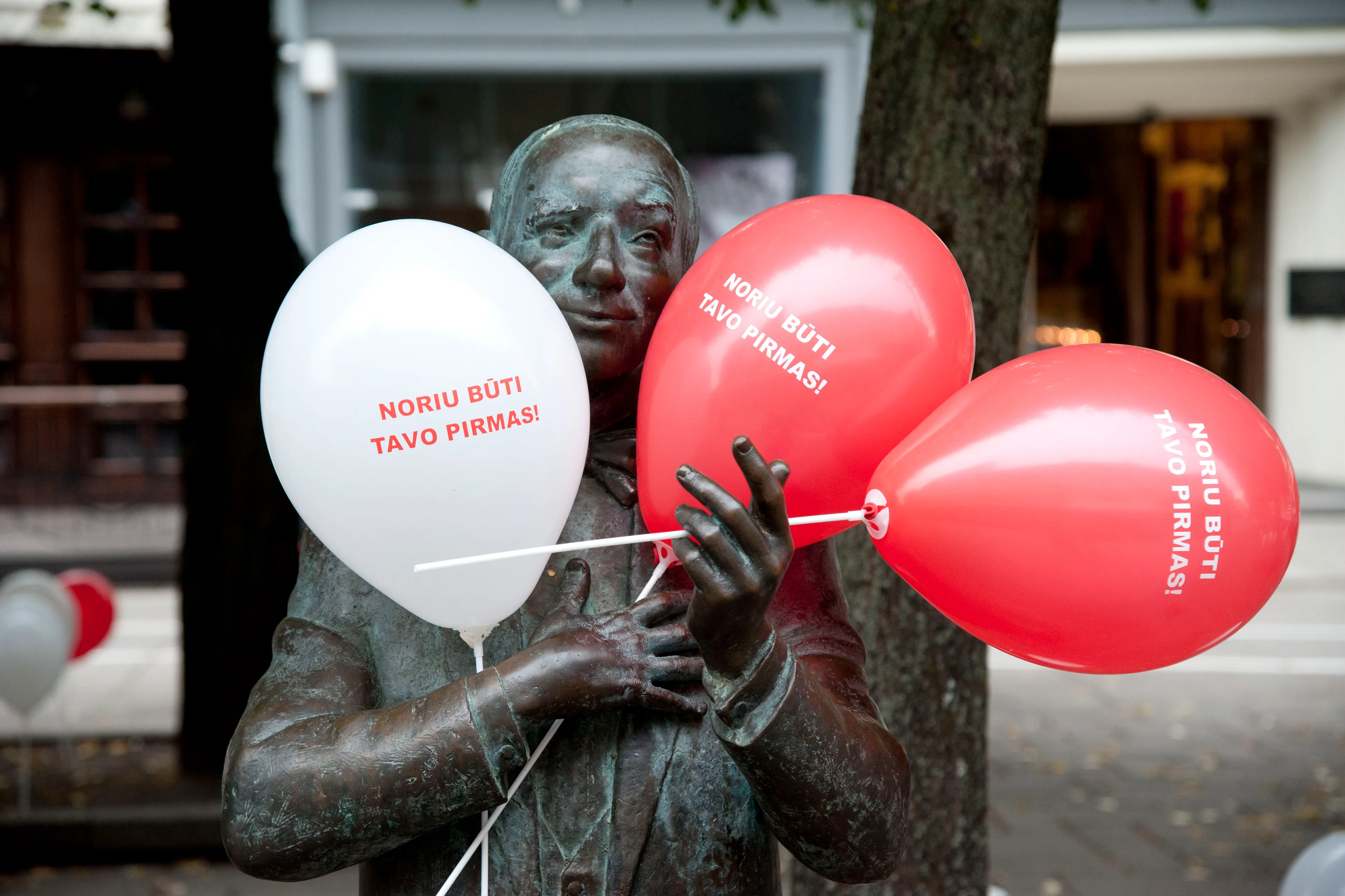 "Noriu būti tavo pirmas" balionai