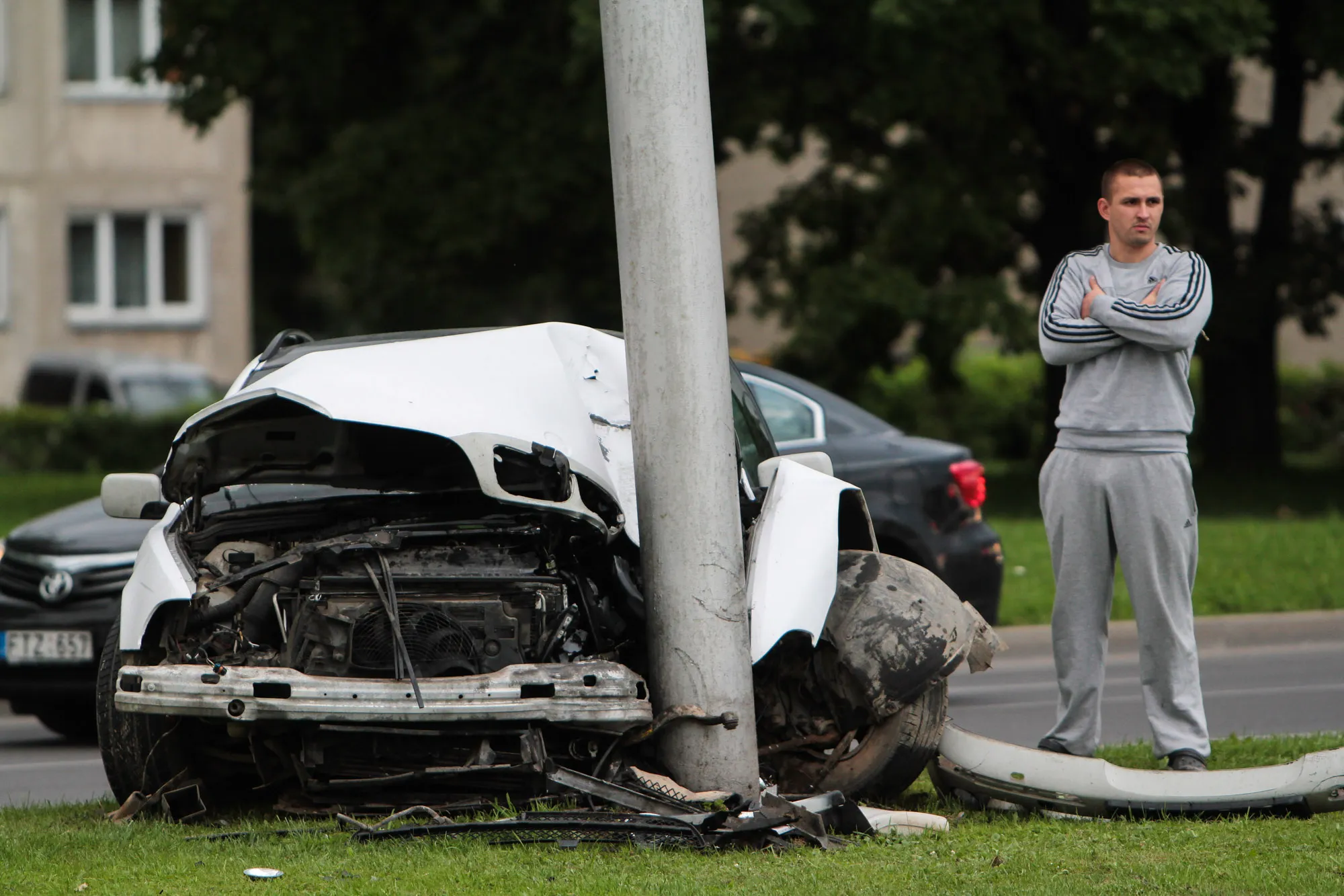"BMW" avarija Taikos pr.