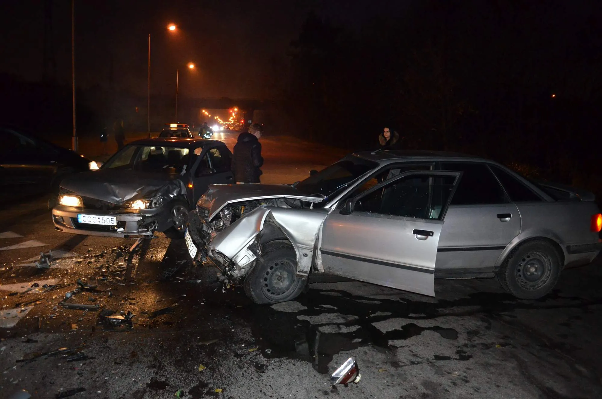 Avarijos sekmadienio pavakarę