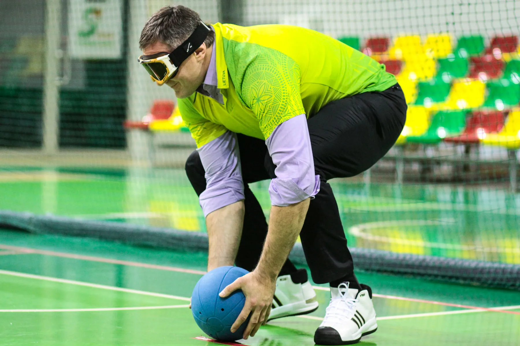 Golbolo žaidimą išbandė žymus žmonės