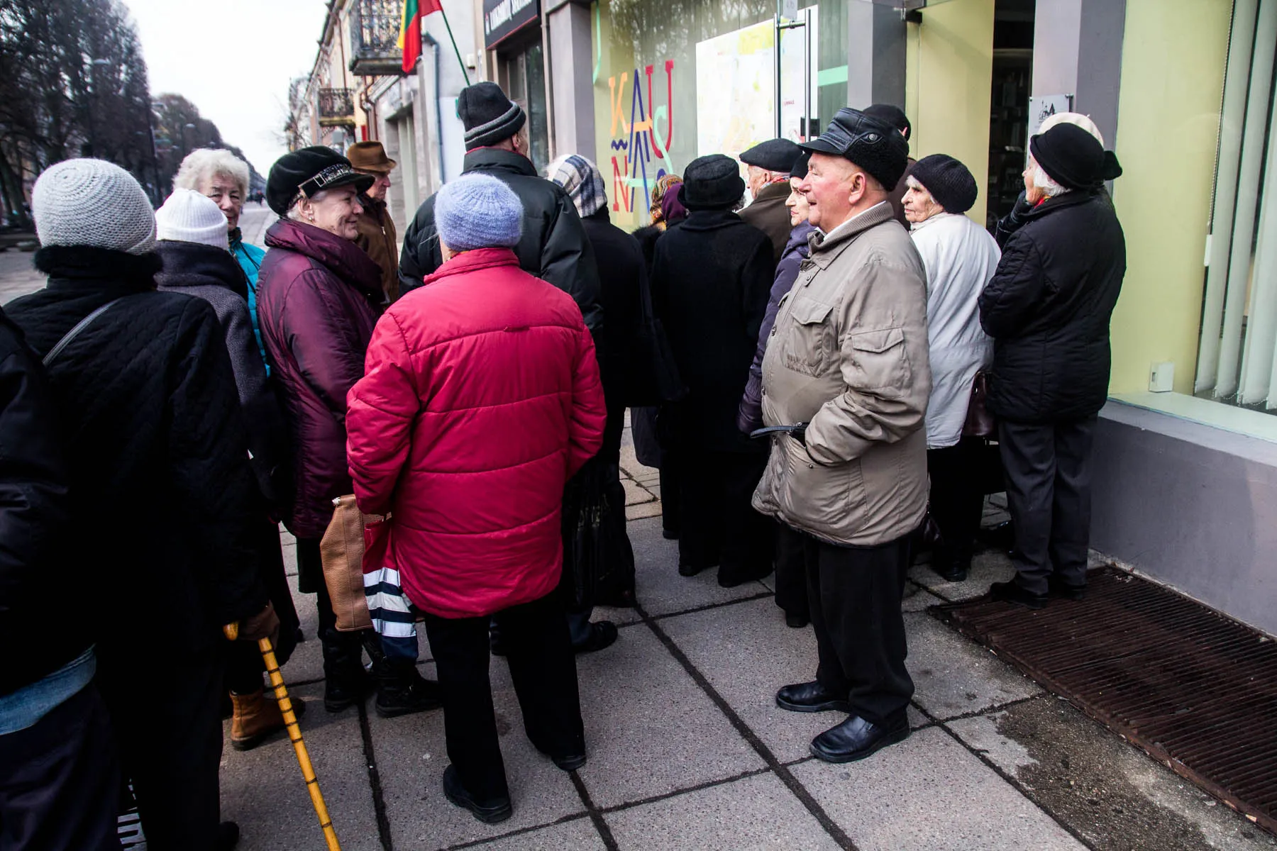 Eilės prie Kauno turizmo centro