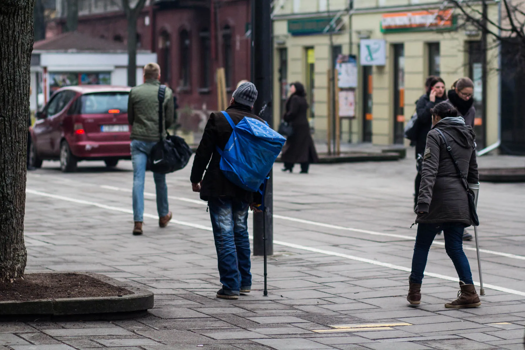 Užsienio sukčiai grįžta į miesto centrą