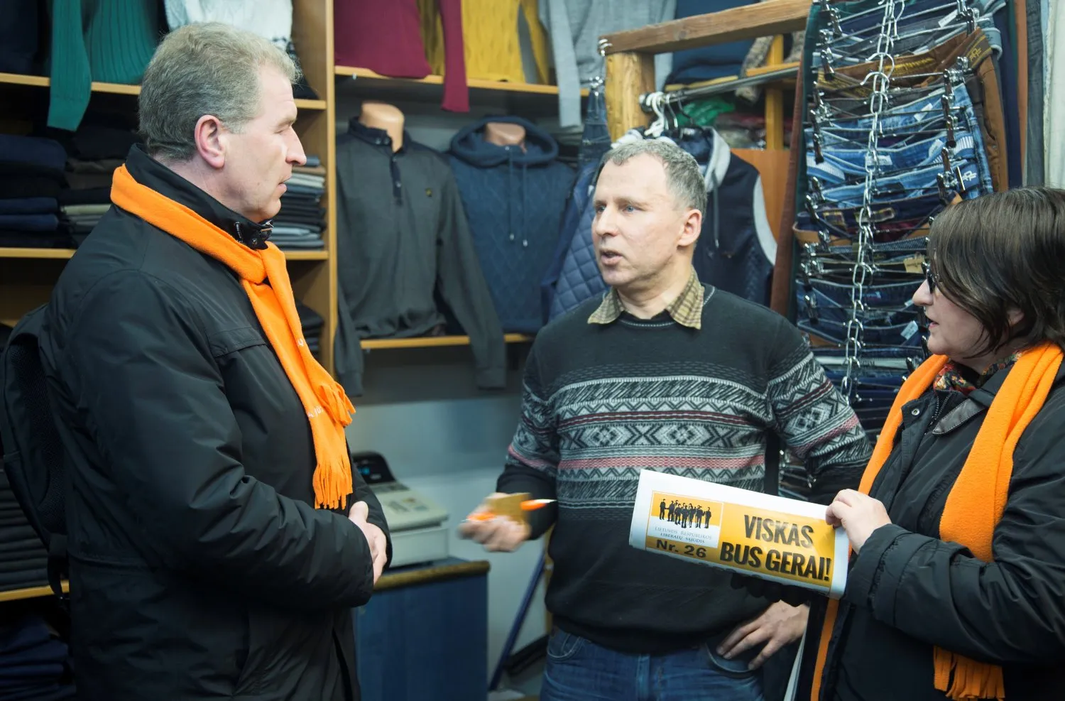 Vytas Snarskis su komanda bendravo su smulkiais verslininkais