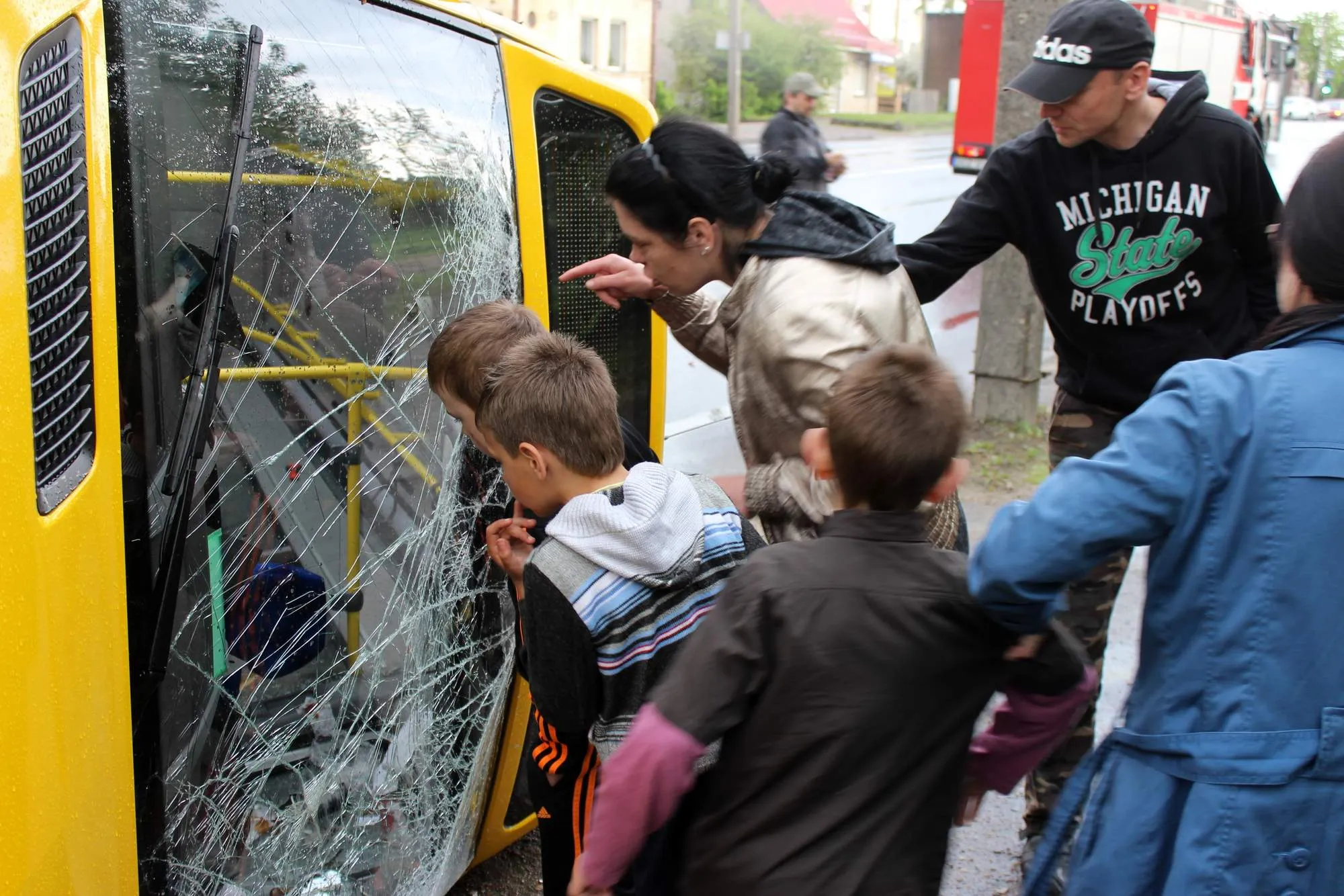 Mikrautobuso ir lengvojo automobilio avarija Aleksote