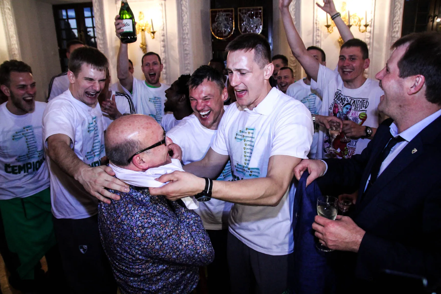 Žalgiriečių sutikimas Kauno Rotušėje