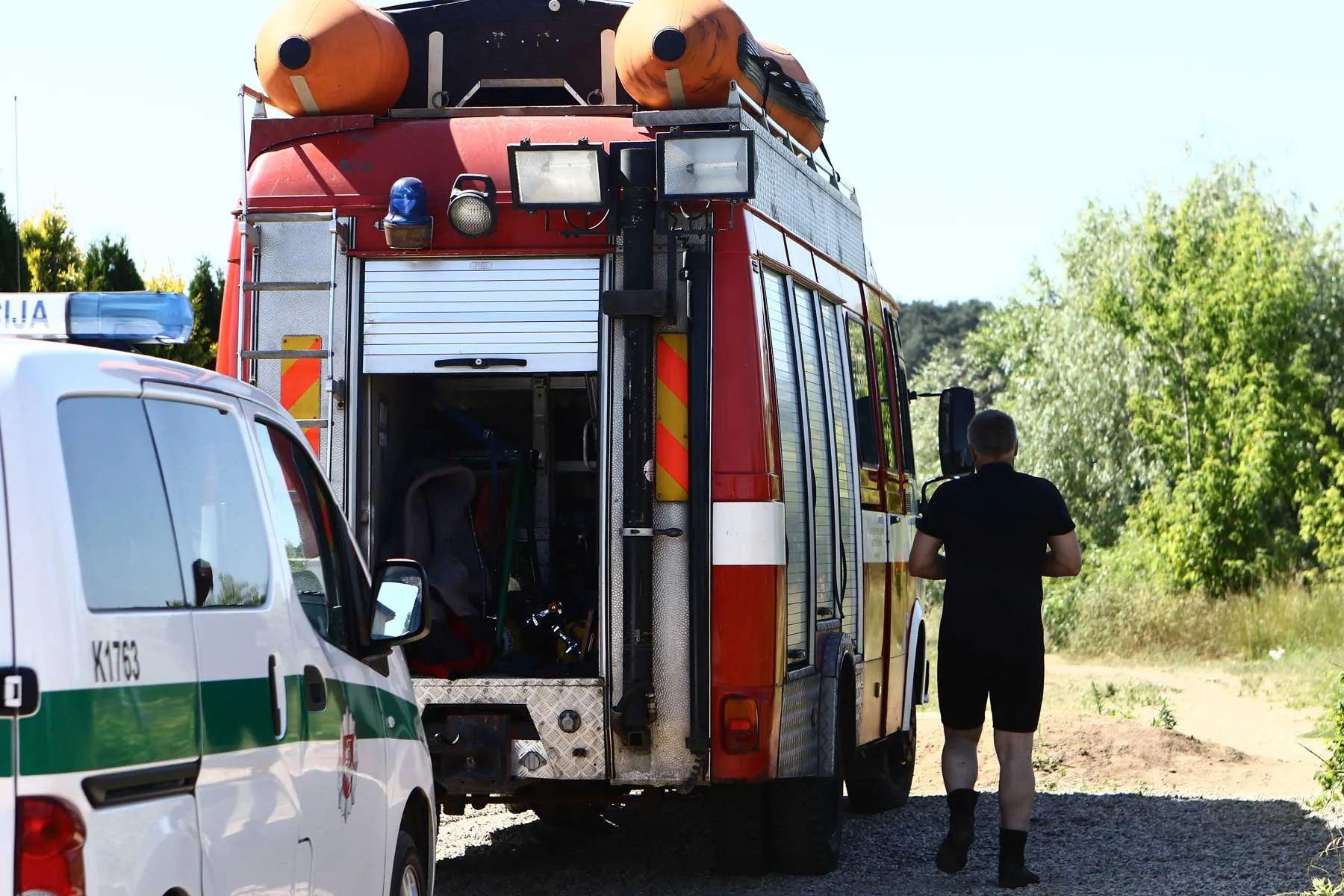 Lampėdžių ežeras, skenduolio paieškos