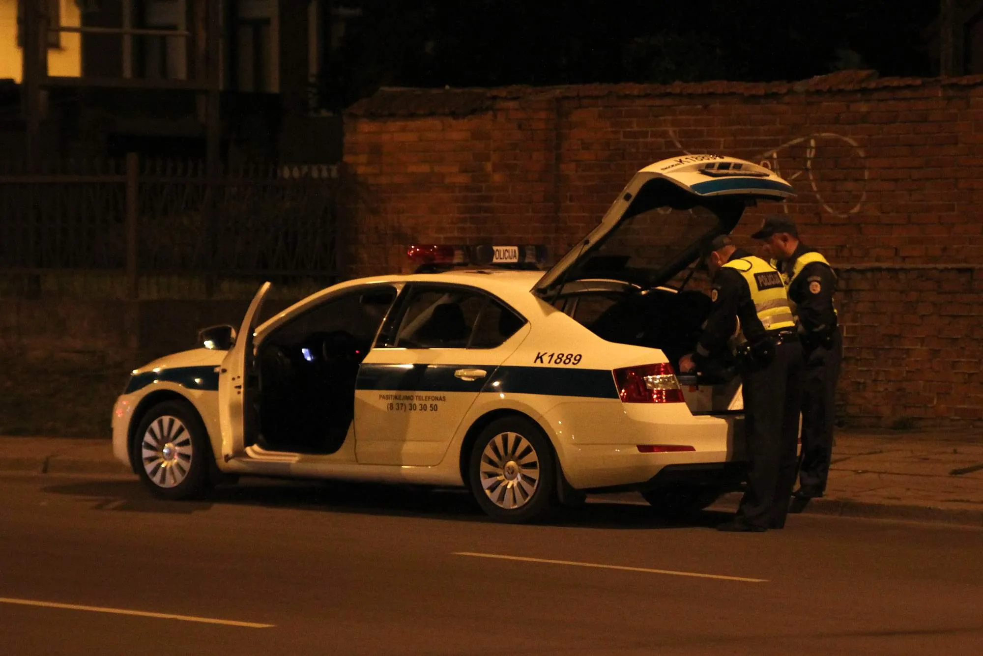 Policijos reidas po krepšinio rungtynių