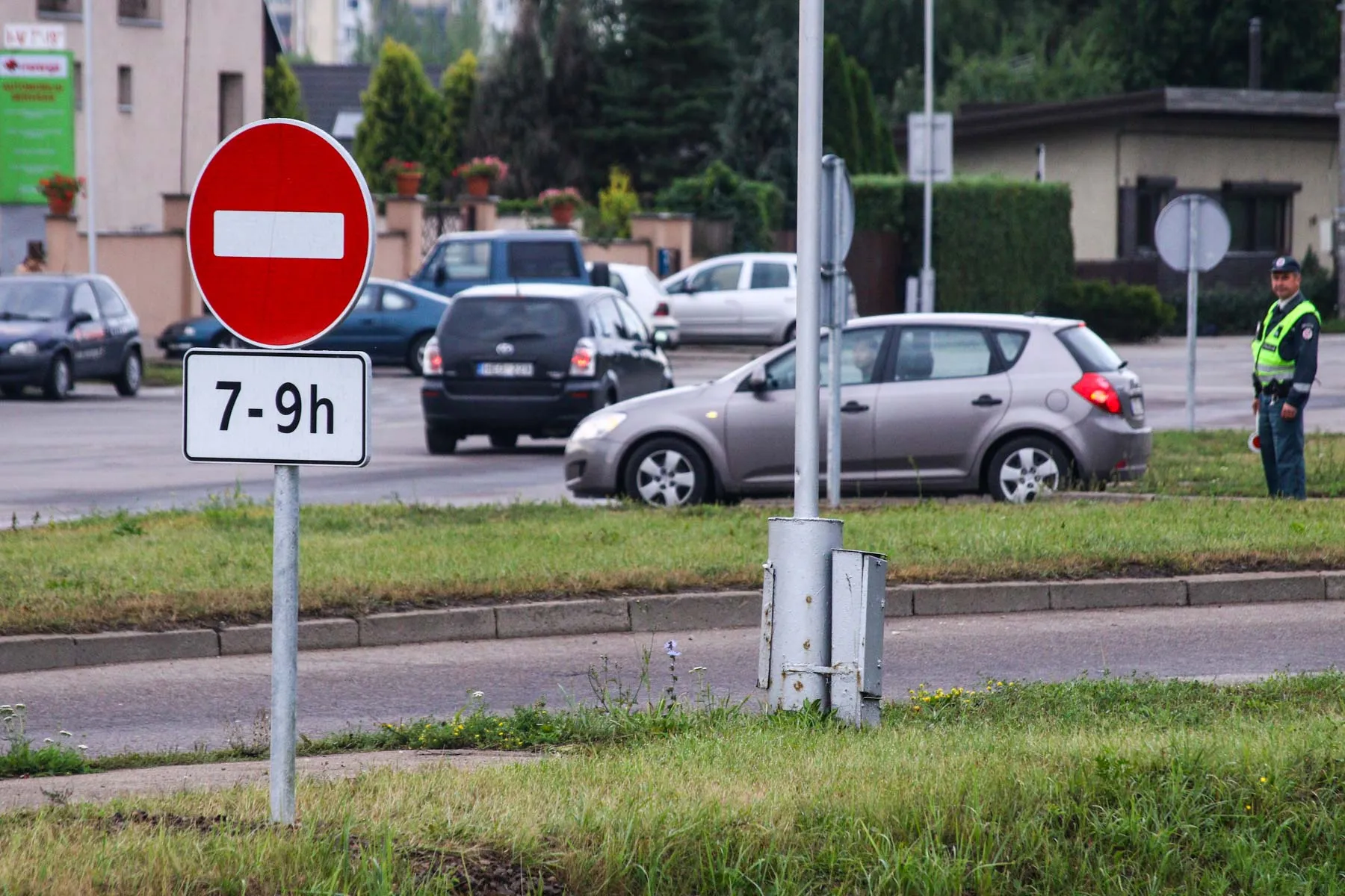 Draudžiamas išvažiavimas iš Panerių gatvės