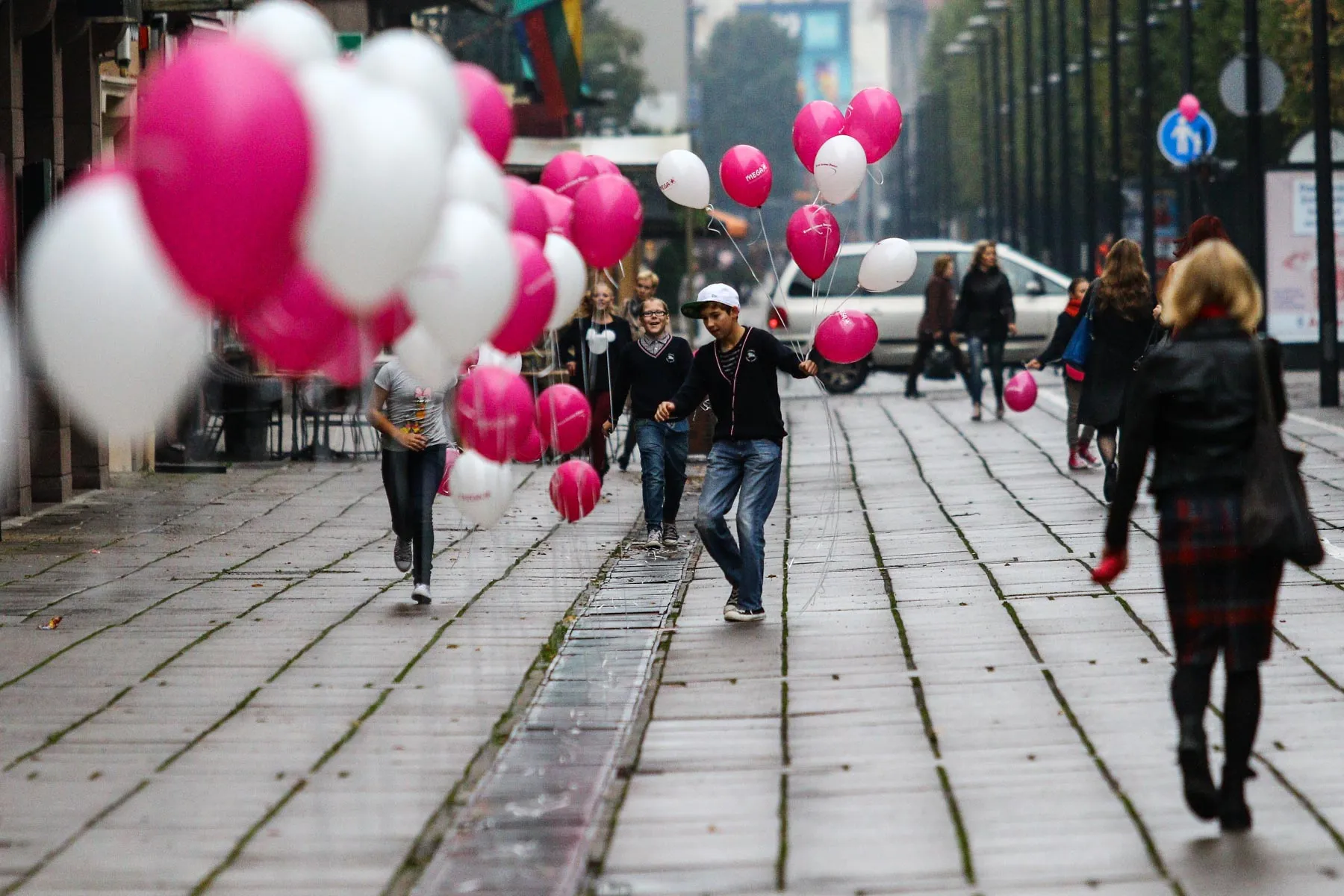 Balionai Laisvės alėjoje