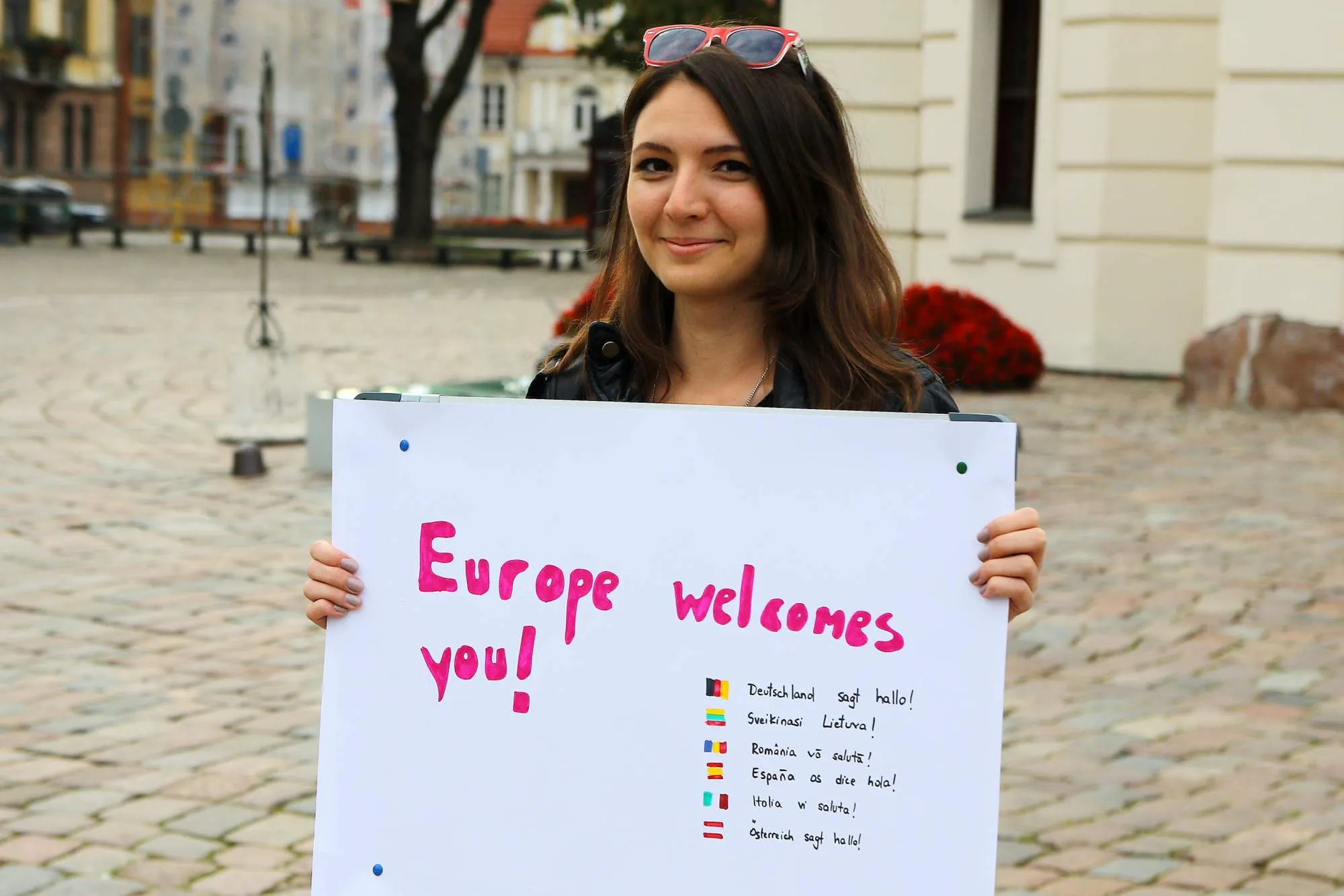 Pabėgėlių palaikymo akcija Kaune