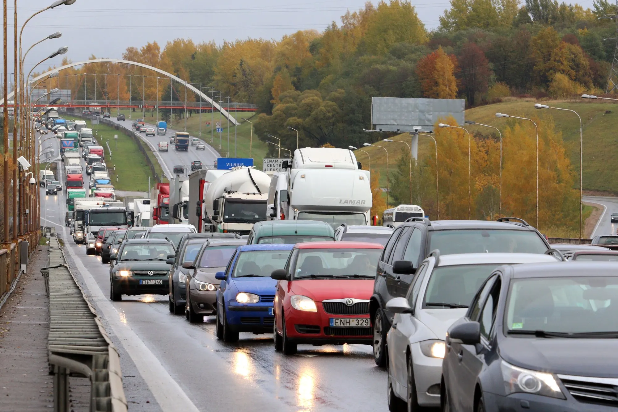 Masinė avarija Kauno aplinkkelyje