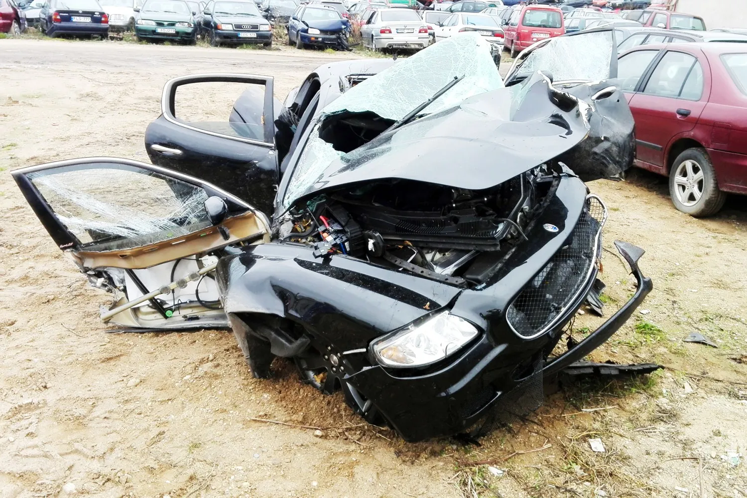 Sudaužytas "Maserati" Kaune