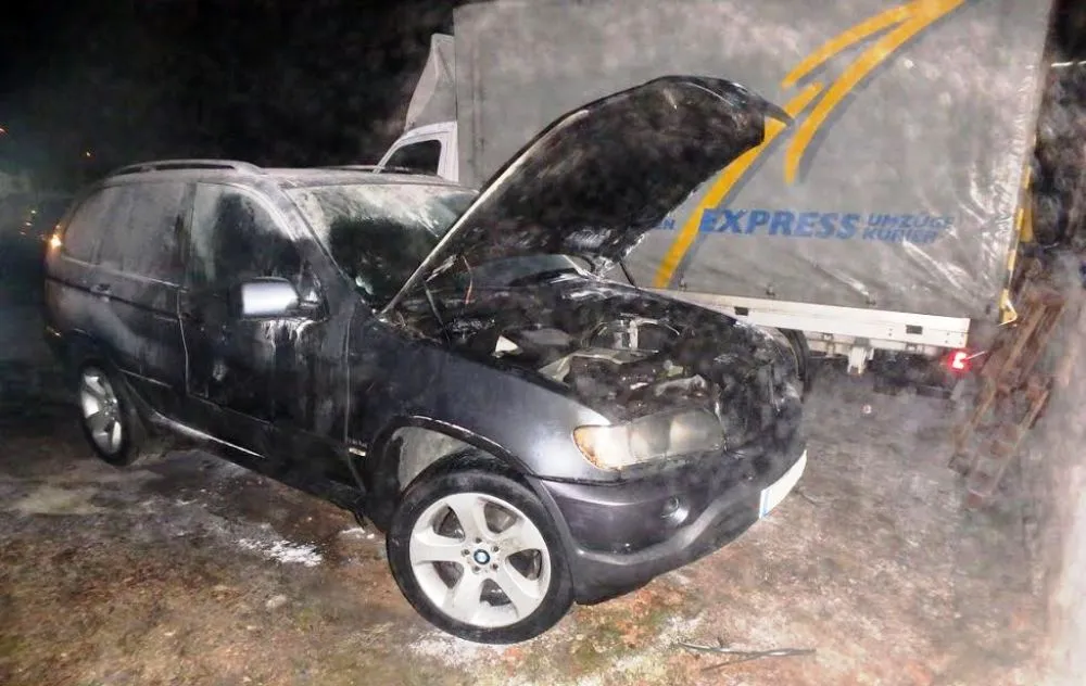 Padegtas automobilis