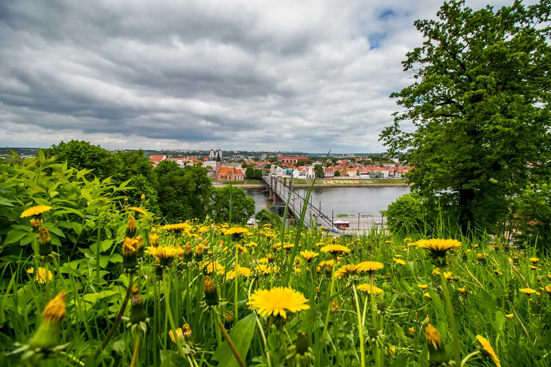 Nuo Kauno panoramų atsiveriantys vaizdai