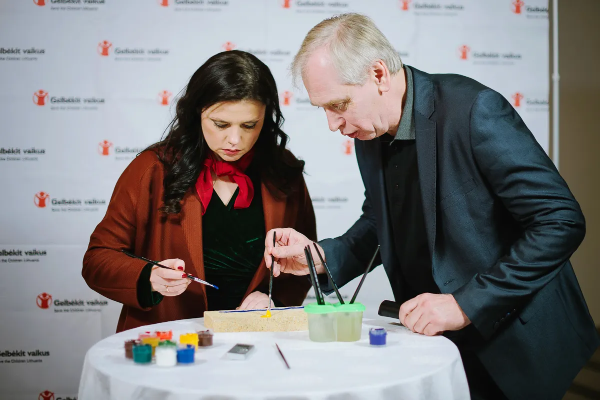 Akciją palaikė žinomi žmonės: Gintaras ir Donata Rinkevičiai