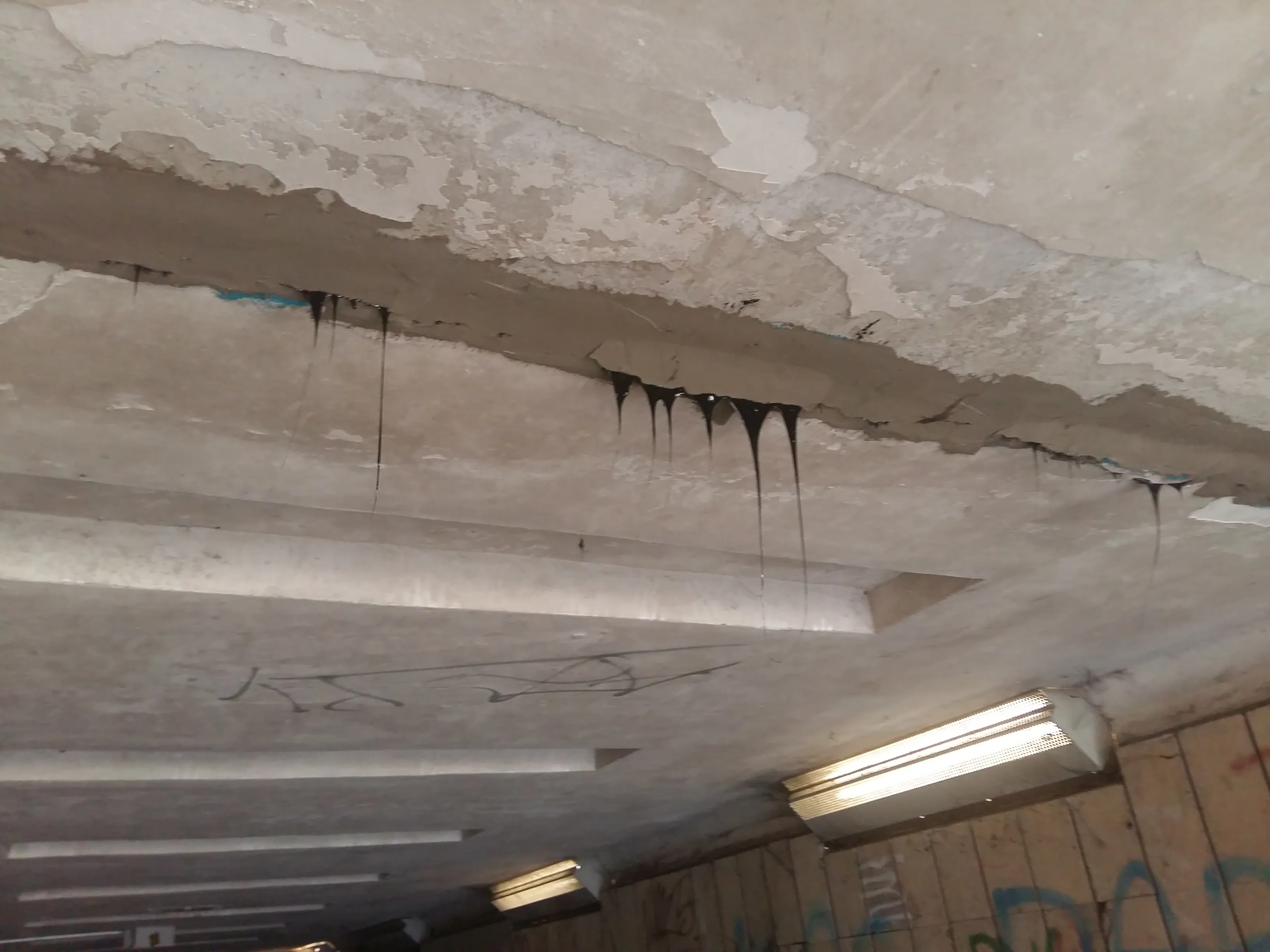 Požeminėje perėjoje ant galvos tyška smala