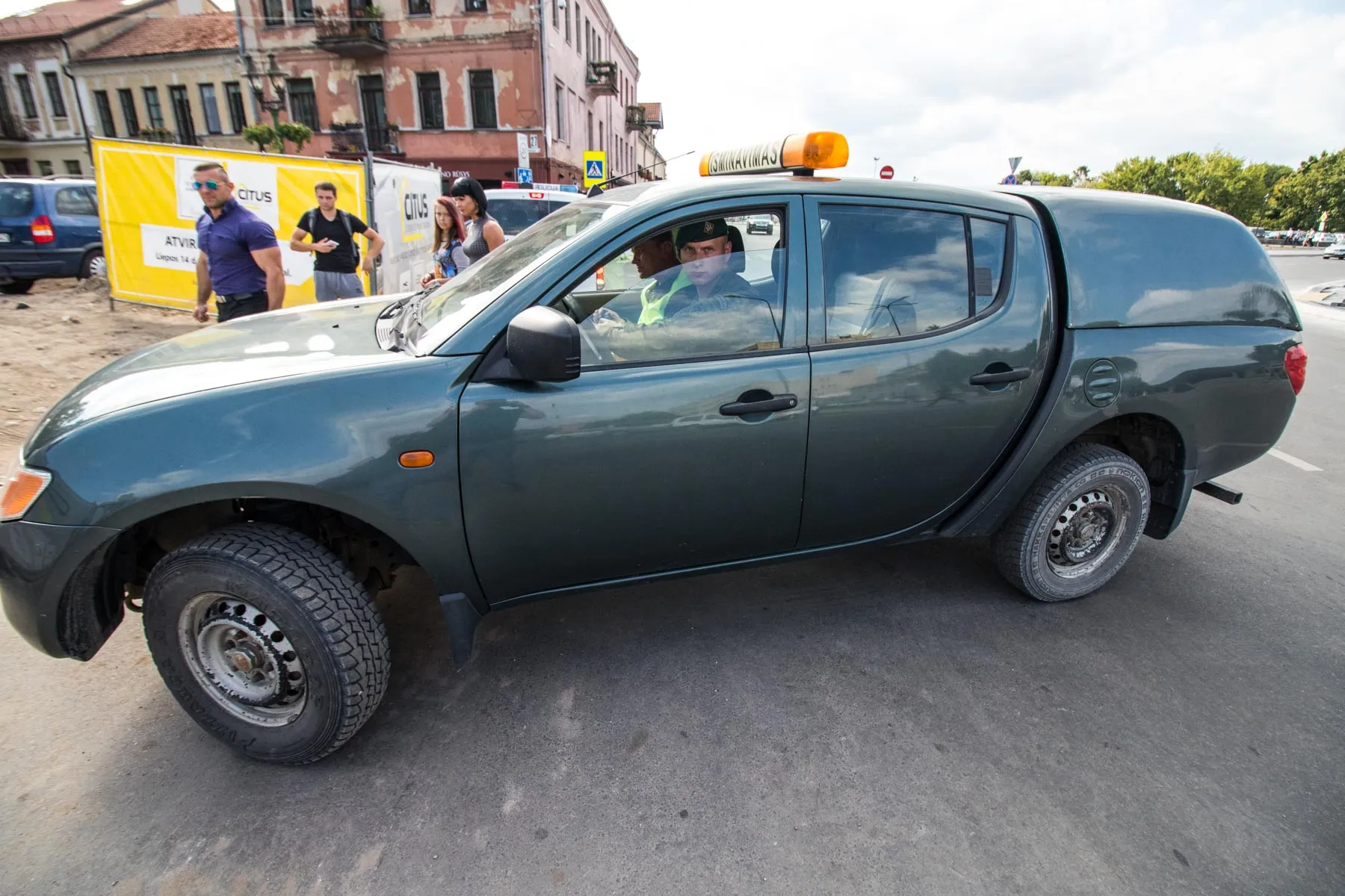 Spec. tarnybų sujudimas senamiestyje