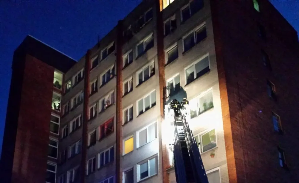 Ugniagesiai M. Riomerio gatvėje